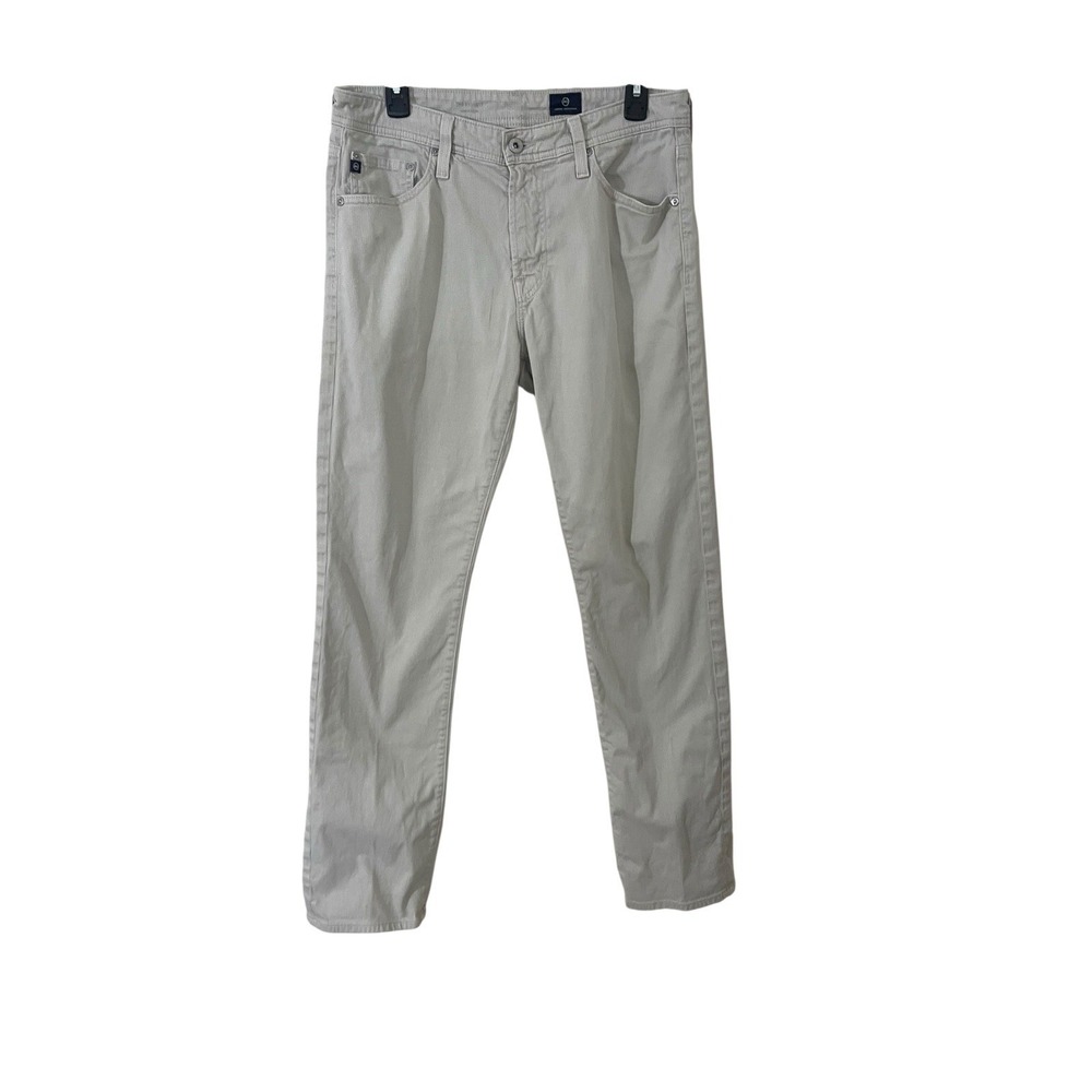 Adriano Goldschmeid Men's The Everette Cream‎ Houndstooth Slim Pants 32x32